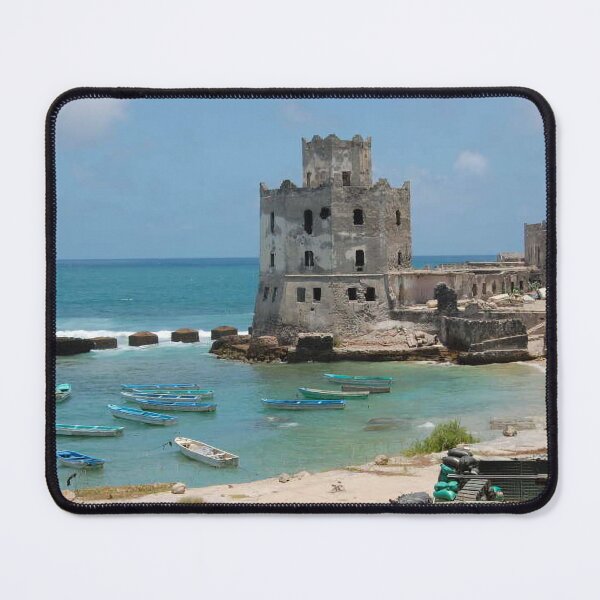 Item preview, View of the beach from an abandoned hotel in Mogadishu. designed and sold by VintageSomalia.