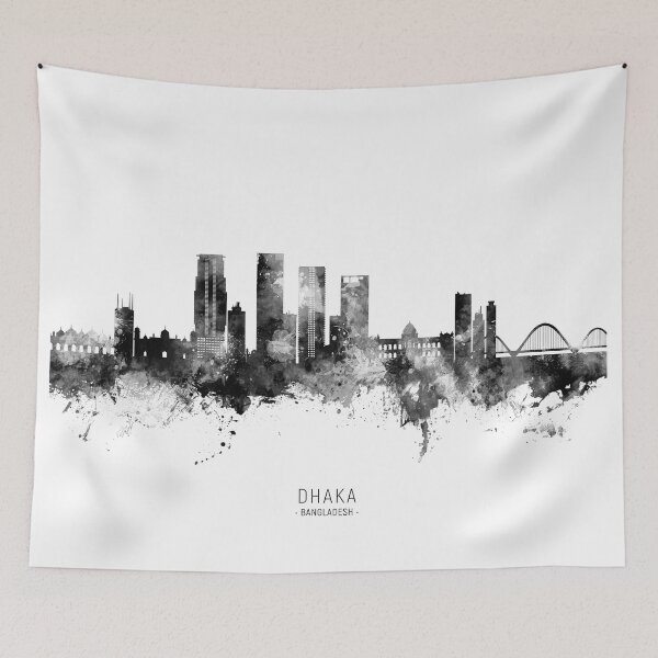 Item preview, Dhaka Bangladesh Skyline designed and sold by ArtPrints.
