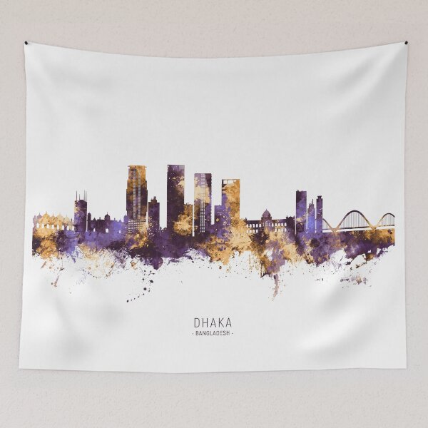 Item preview, Dhaka Bangladesh Skyline designed and sold by ArtPrints.
