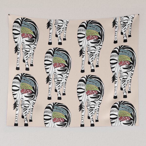 Artikelvorschau, Buntes Zebra entworfen und verkauft von Blumchen.