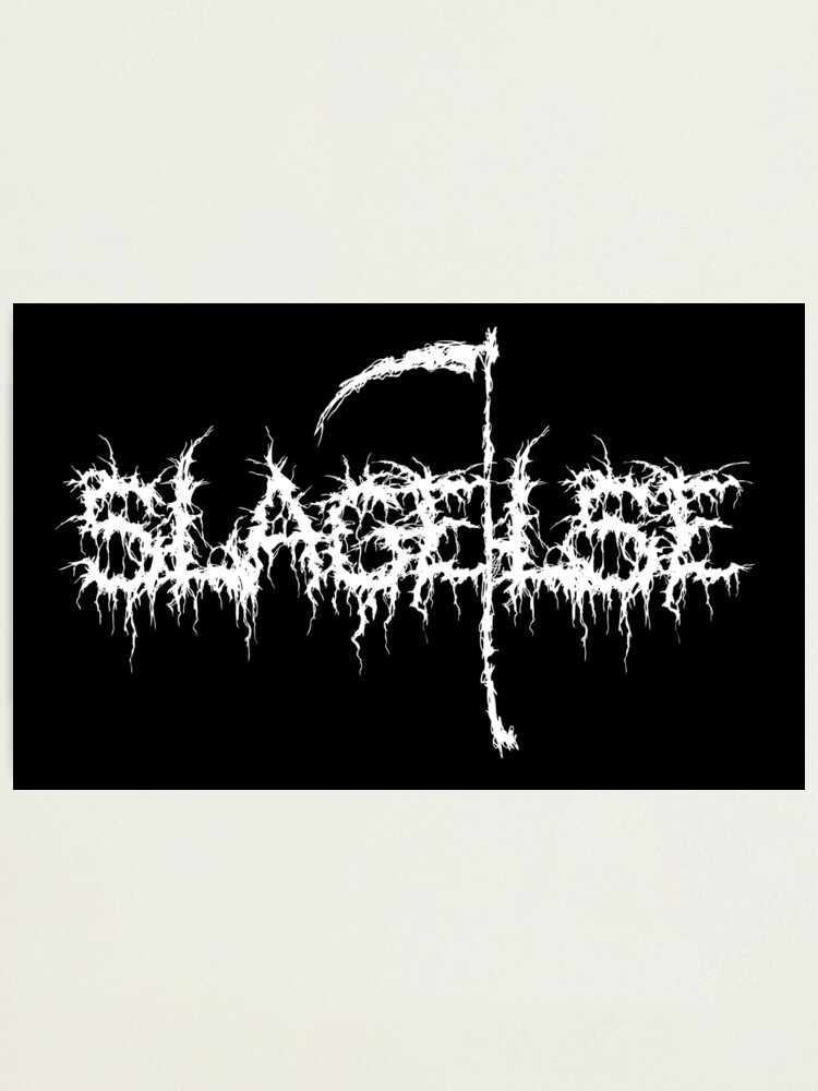 SLAGELSE, Danmark - metal logo" Photographic Print Sale by hjemstavn | Redbubble