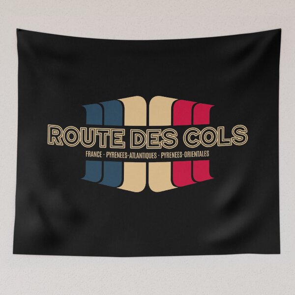 Item preview, Route des Cols Pyrénées France Retro Tee Design 2022 designed and sold by ROADTROOPER.
