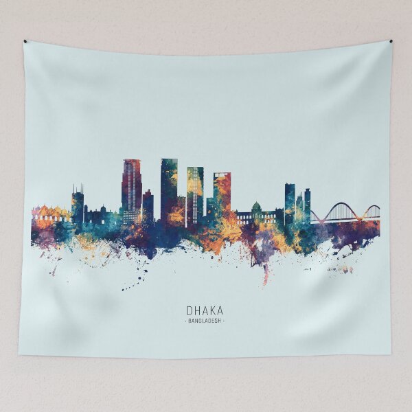 Item preview, Dhaka Bangladesh Skyline designed and sold by ArtPrints.