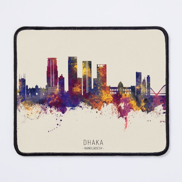 Item preview, Dhaka Bangladesh Skyline designed and sold by ArtPrints.
