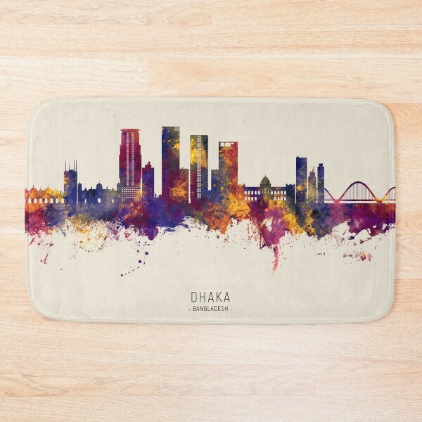 Item preview, Dhaka Bangladesh Skyline designed and sold by ArtPrints.