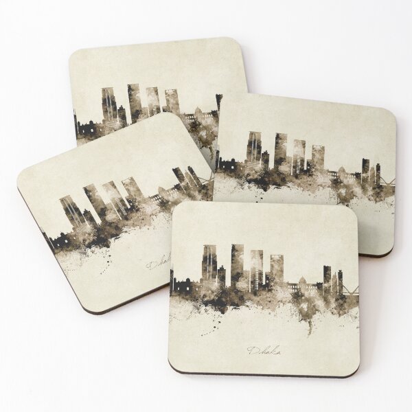 Item preview, Dhaka Bangladesh Skyline designed and sold by ArtPrints.
