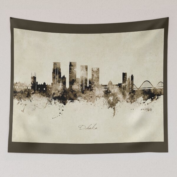 Item preview, Dhaka Bangladesh Skyline designed and sold by ArtPrints.