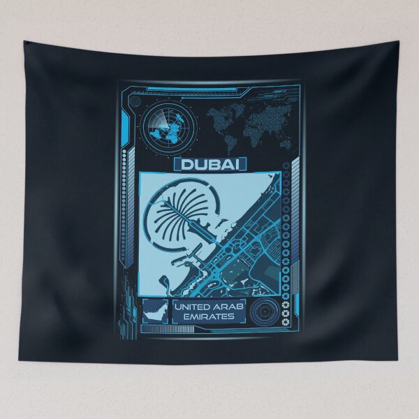 Item preview, DUBAI MAP UAE designed and sold by hatimelhag.