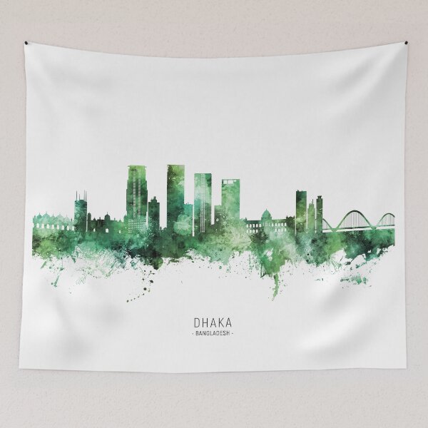 Item preview, Dhaka Bangladesh Skyline designed and sold by ArtPrints.