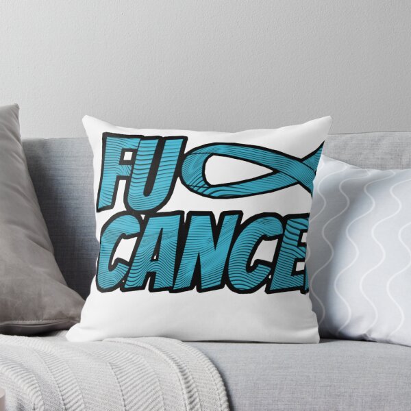 Item preview, Teal F U Cancer Ribbon designed and sold by Tunnelsnakefool.