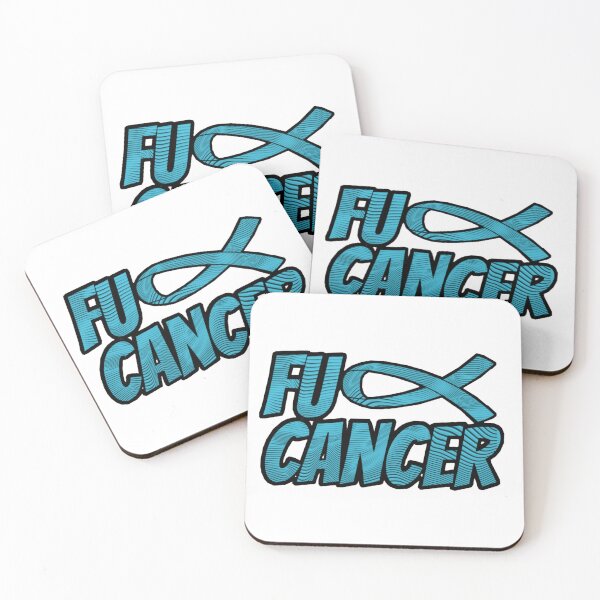 Item preview, Teal F U Cancer Ribbon designed and sold by Tunnelsnakefool.