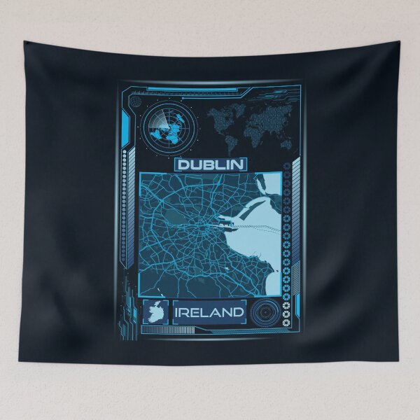 Item preview, DUBLIN MAP IRELAND designed and sold by hatimelhag.