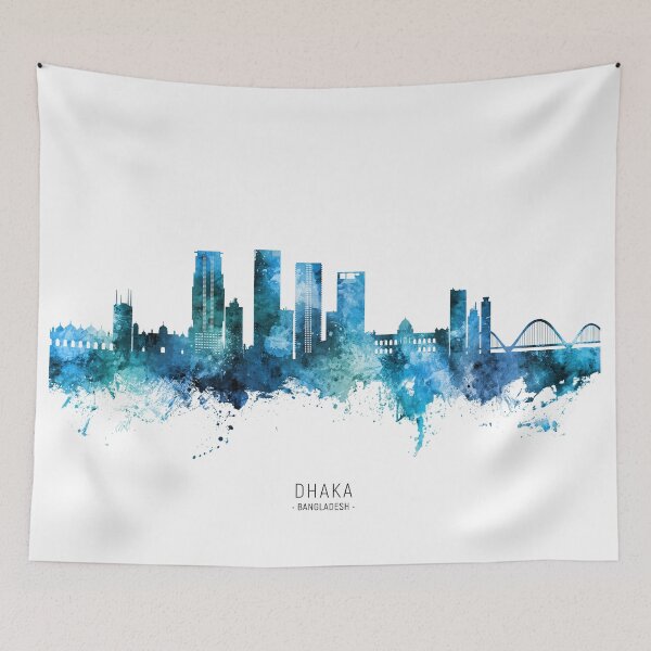Item preview, Dhaka Bangladesh Skyline designed and sold by ArtPrints.