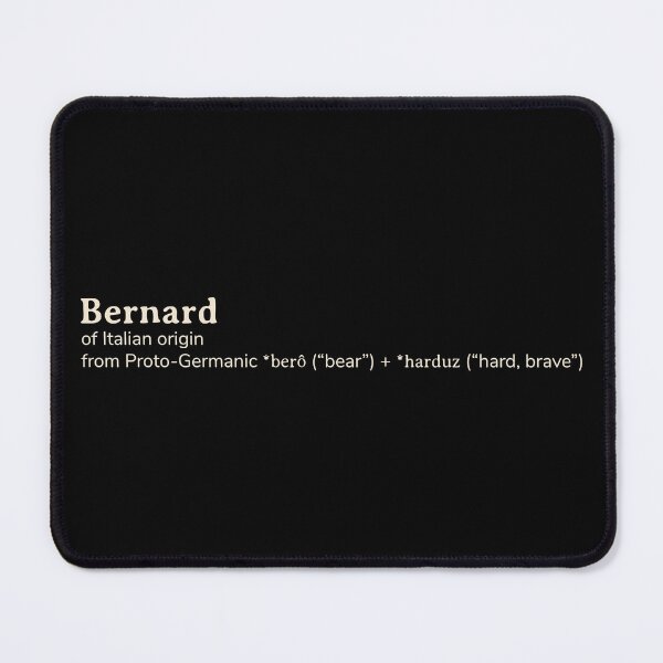 Item preview, Bernard name etymology designed and sold by YourNameStory.