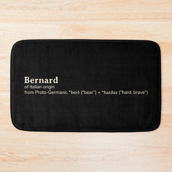 Item preview, Bernard name etymology designed and sold by YourNameStory.