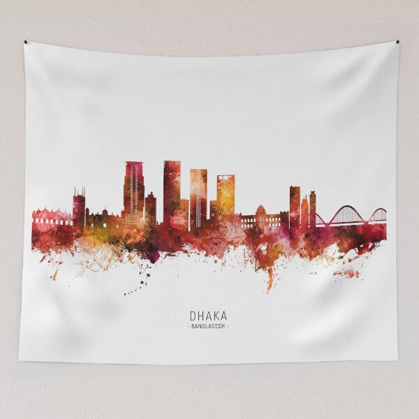 Item preview, Dhaka Bangladesh Skyline designed and sold by ArtPrints.