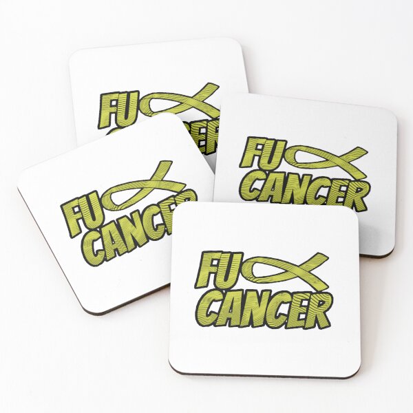 Item preview, Yellow F U Cancer Ribbon designed and sold by Tunnelsnakefool.