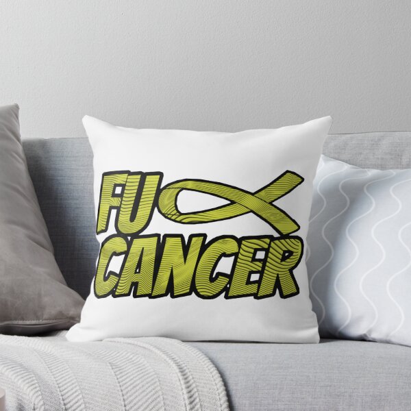 Item preview, Yellow F U Cancer Ribbon designed and sold by Tunnelsnakefool.