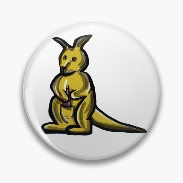 Item preview, Kangaroo with a Wine Bottle designed and sold by JulesNeerg.