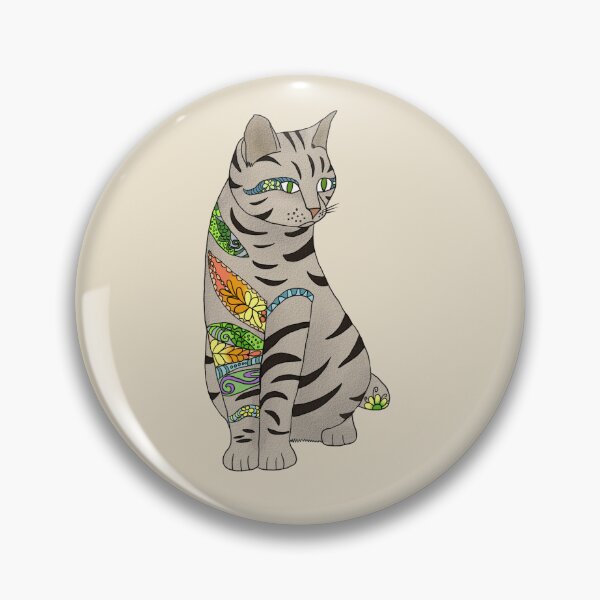 Item preview, tattoo cat designed and sold by Blumchen.