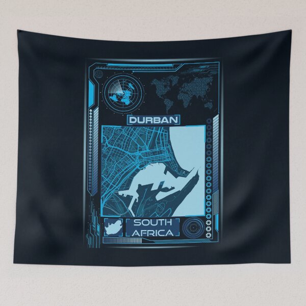Item preview, DURBAN MAP SOUTH AFRICA designed and sold by hatimelhag.