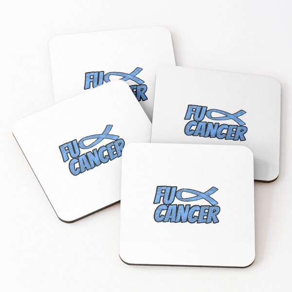 Item preview, Light blue F U Cancer Ribbon designed and sold by Tunnelsnakefool.
