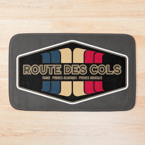Item preview, Route des Cols Pyrénées France Retro Sticker Design 2022 designed and sold by ROADTROOPER.