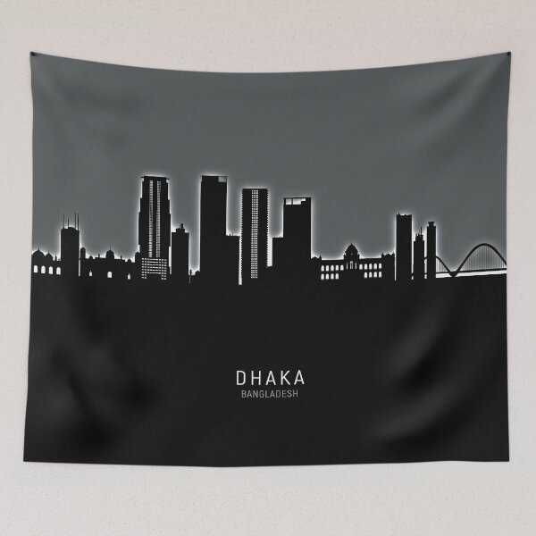 Item preview, Dhaka Bangladesh Skyline designed and sold by ArtPrints.