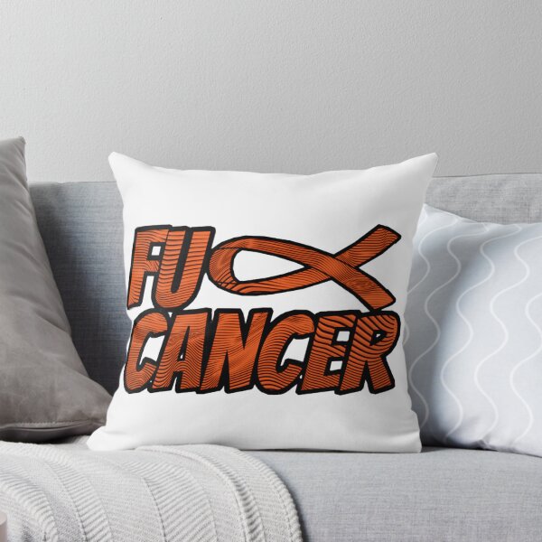 Item preview, Orange F U Cancer Ribbon designed and sold by Tunnelsnakefool.