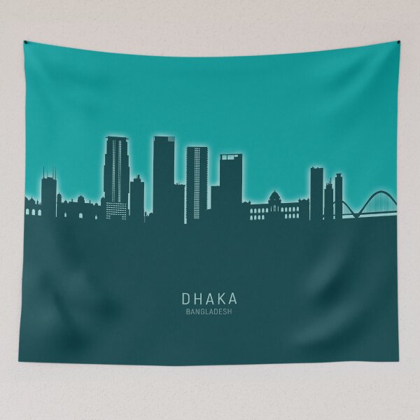 Item preview, Dhaka Bangladesh Skyline designed and sold by ArtPrints.