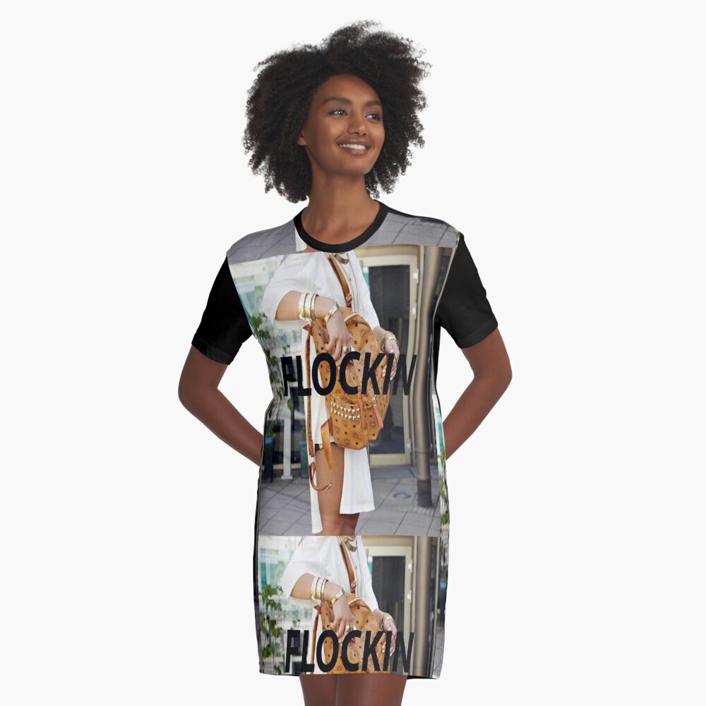 Kodak Black Baby Girl Your MCM Be Flockin | Graphic T-Shirt Dress