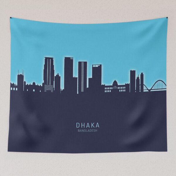 Item preview, Dhaka Bangladesh Skyline designed and sold by ArtPrints.
