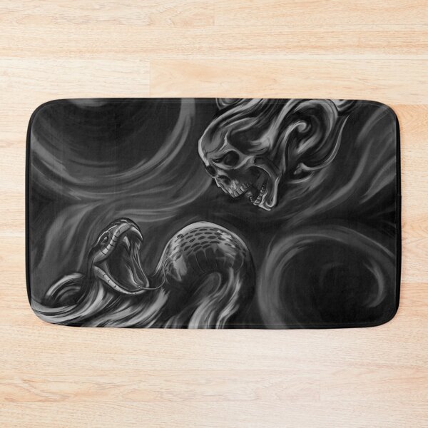 Item preview, Skull & Snake (b&w) designed and sold by FattoAMano.
