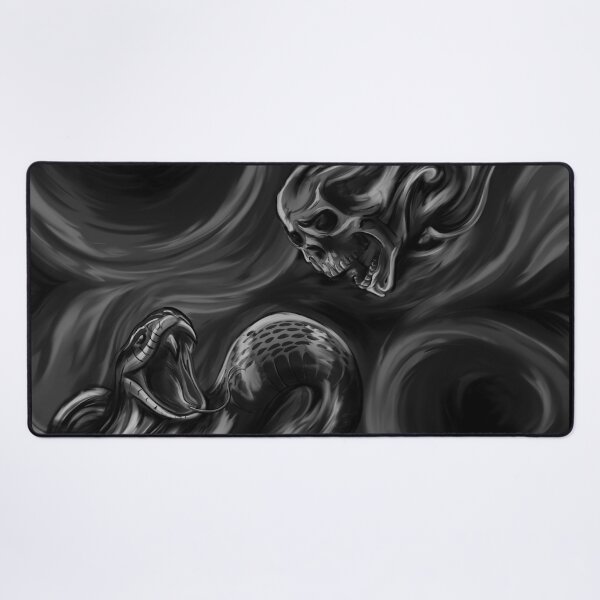 Item preview, Skull & Snake (b&w) designed and sold by FattoAMano.