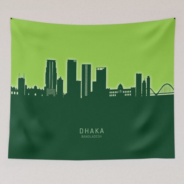 Item preview, Dhaka Bangladesh Skyline designed and sold by ArtPrints.