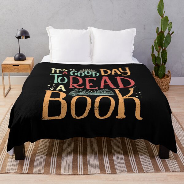 Item preview, It's A Good Day To Read A Book, Handwritten Grunge Retro Style Vintage Colors designed and sold by trendyshopy.