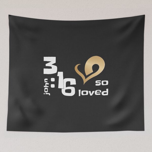 Item preview, Christian Design - John 3 verse 16 - So Loved designed and sold by simplydesignart.