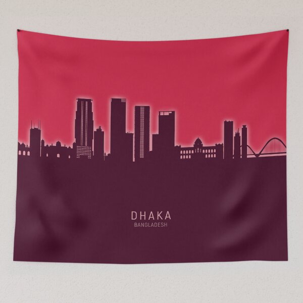 Item preview, Dhaka Bangladesh Skyline designed and sold by ArtPrints.