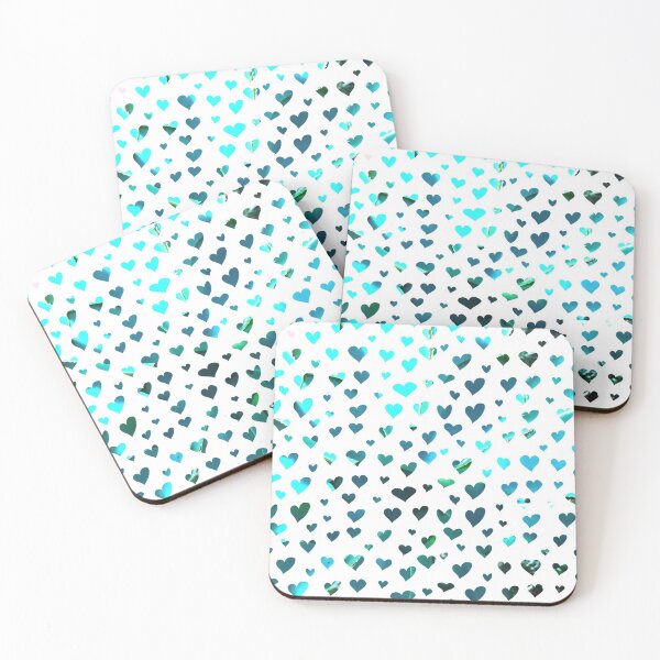 Item preview, BLUE HEARTS ON WHITE BACKGROUND FABRIC AND TEXTILE DESIGN designed and sold by nickbrayimages.