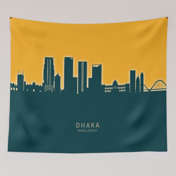 Item preview, Dhaka Bangladesh Skyline designed and sold by ArtPrints.