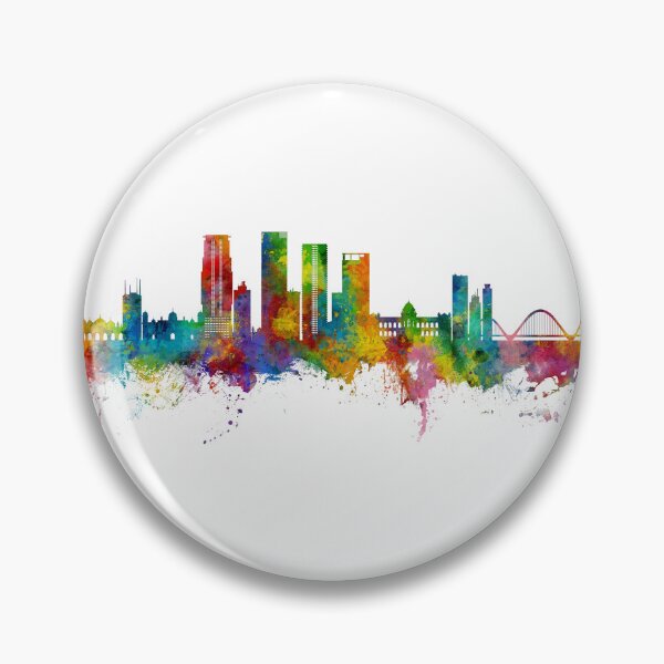 Item preview, Dhaka Bangladesh Skyline designed and sold by ArtPrints.