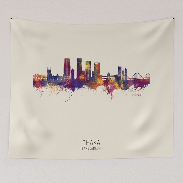 Item preview, Dhaka Bangladesh Skyline designed and sold by ArtPrints.