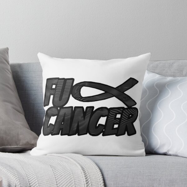Item preview, Black F U Cancer Ribbon designed and sold by Tunnelsnakefool.