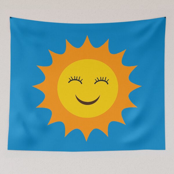 Item preview, Happy smiling cartoon sun  designed and sold by Yasminepatterns .