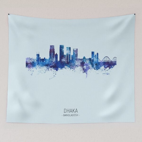 Item preview, Dhaka Bangladesh Skyline designed and sold by ArtPrints.