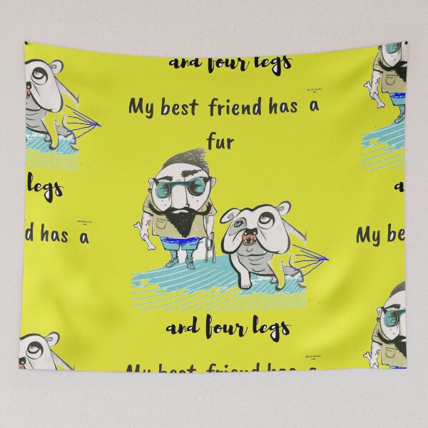 Item preview, my bestfriend has fur and four legs designed and sold by quipvera.