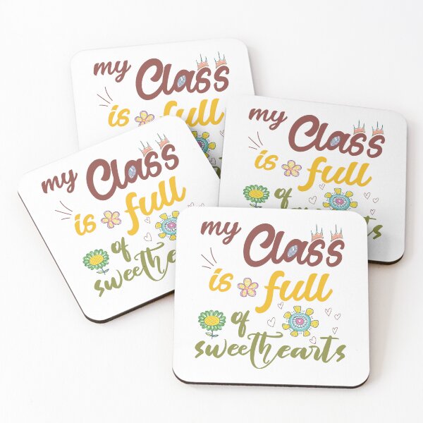 Item preview, ⭐⭐⭐⭐⭐4.9 - My class is full of sweethearts, cute shirt for teachers and students with colores and flowers vectors designed and sold by kind4you.