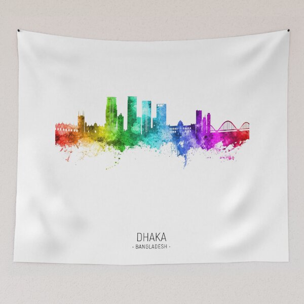 Item preview, Dhaka Bangladesh Skyline designed and sold by ArtPrints.