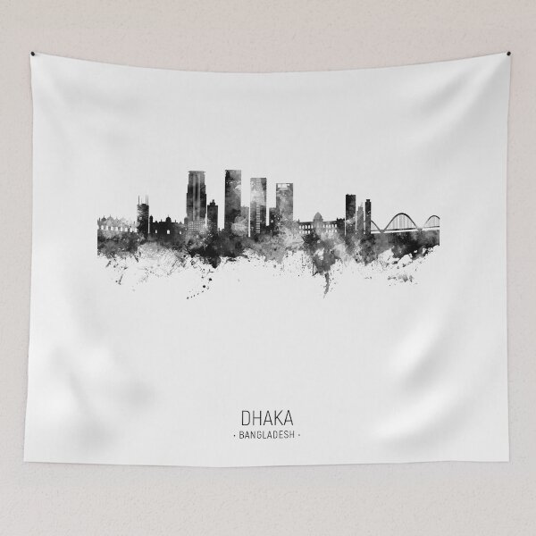 Item preview, Dhaka Bangladesh Skyline designed and sold by ArtPrints.