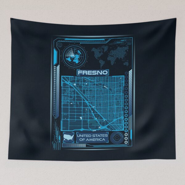 Item preview, FRESNO MAP USA designed and sold by hatimelhag.